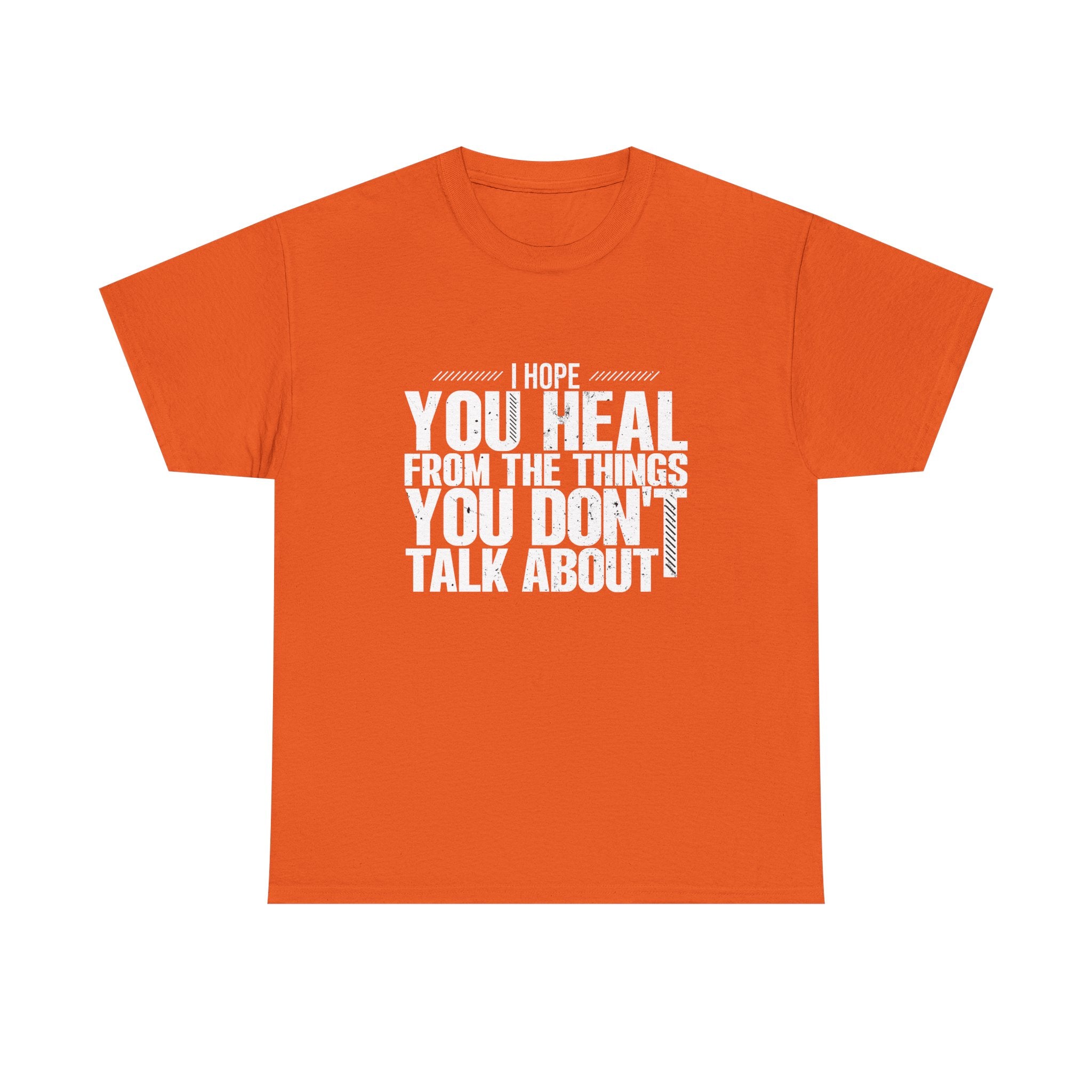 Motivational Unisex Heavy Cotton Tee - "I Hope You Heal"