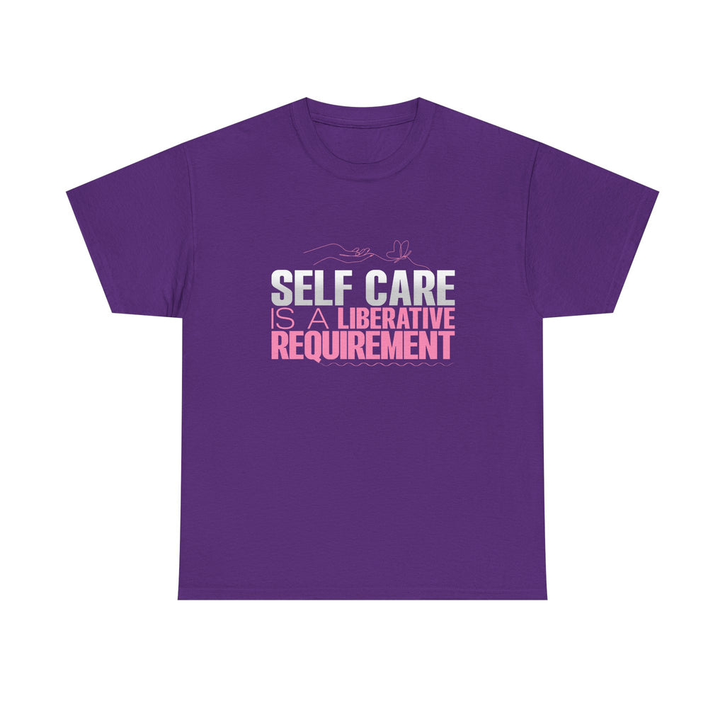 Motivational Unisex Heavy Cotton Tee - "Self Care"