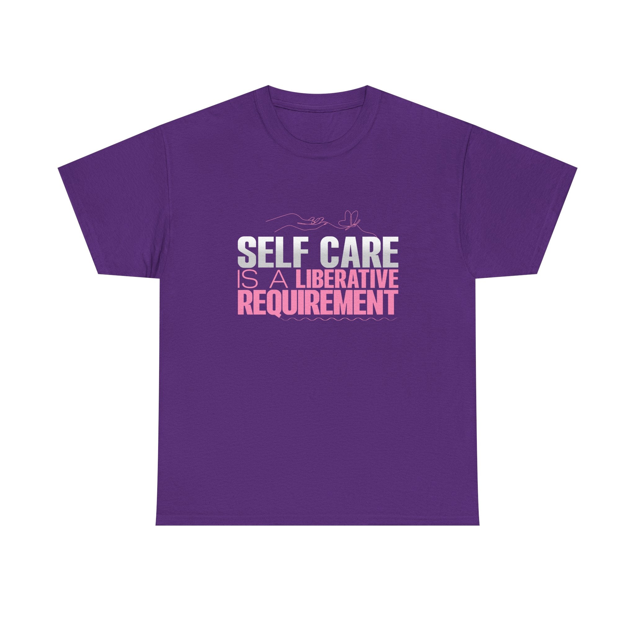 Motivational Unisex Heavy Cotton Tee - "Self Care"