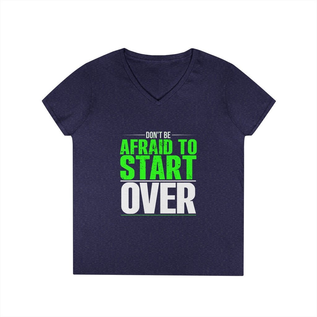 Motivational V-Neck T-Shirt, Graphic Tee