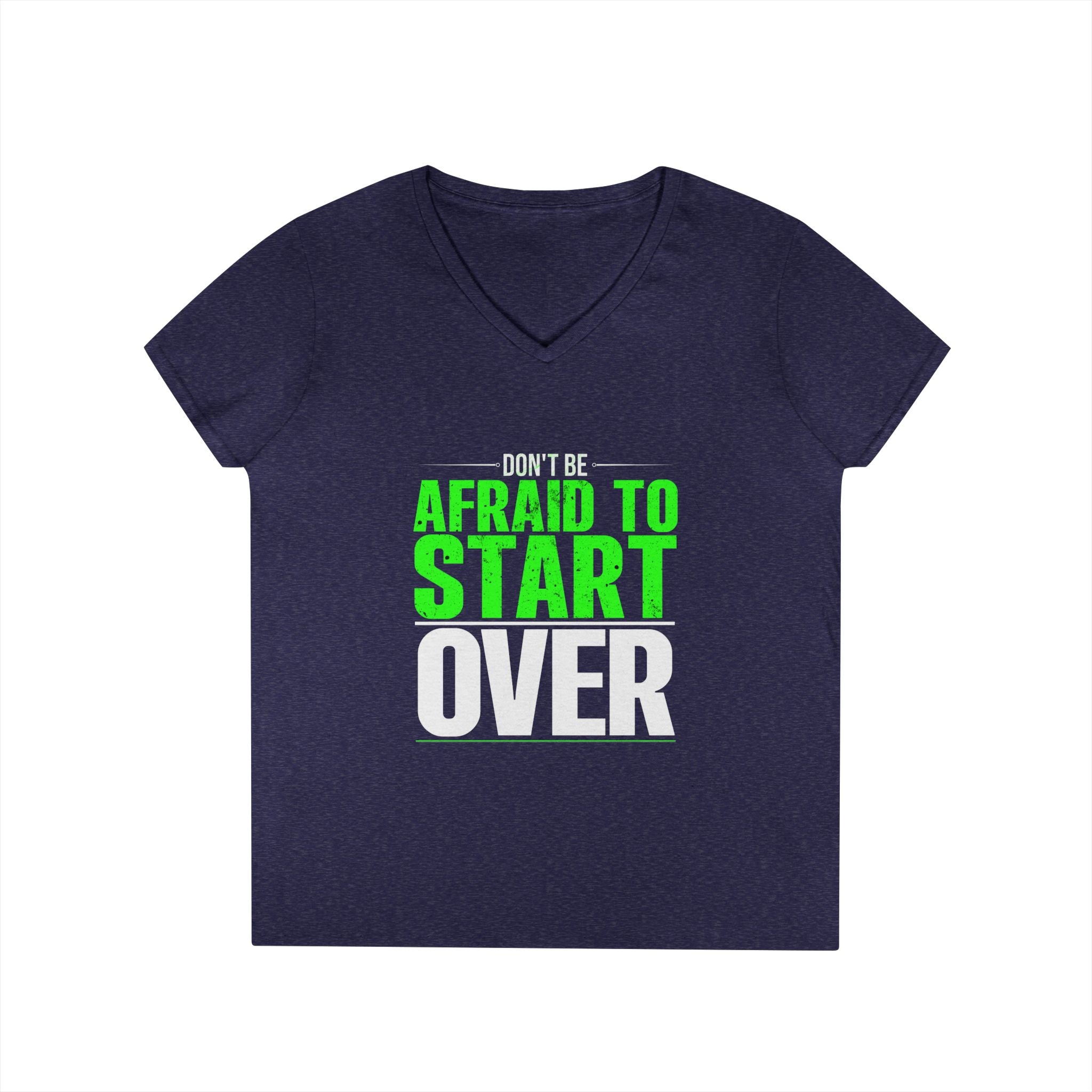 Motivational V-Neck T-Shirt, Graphic Tee