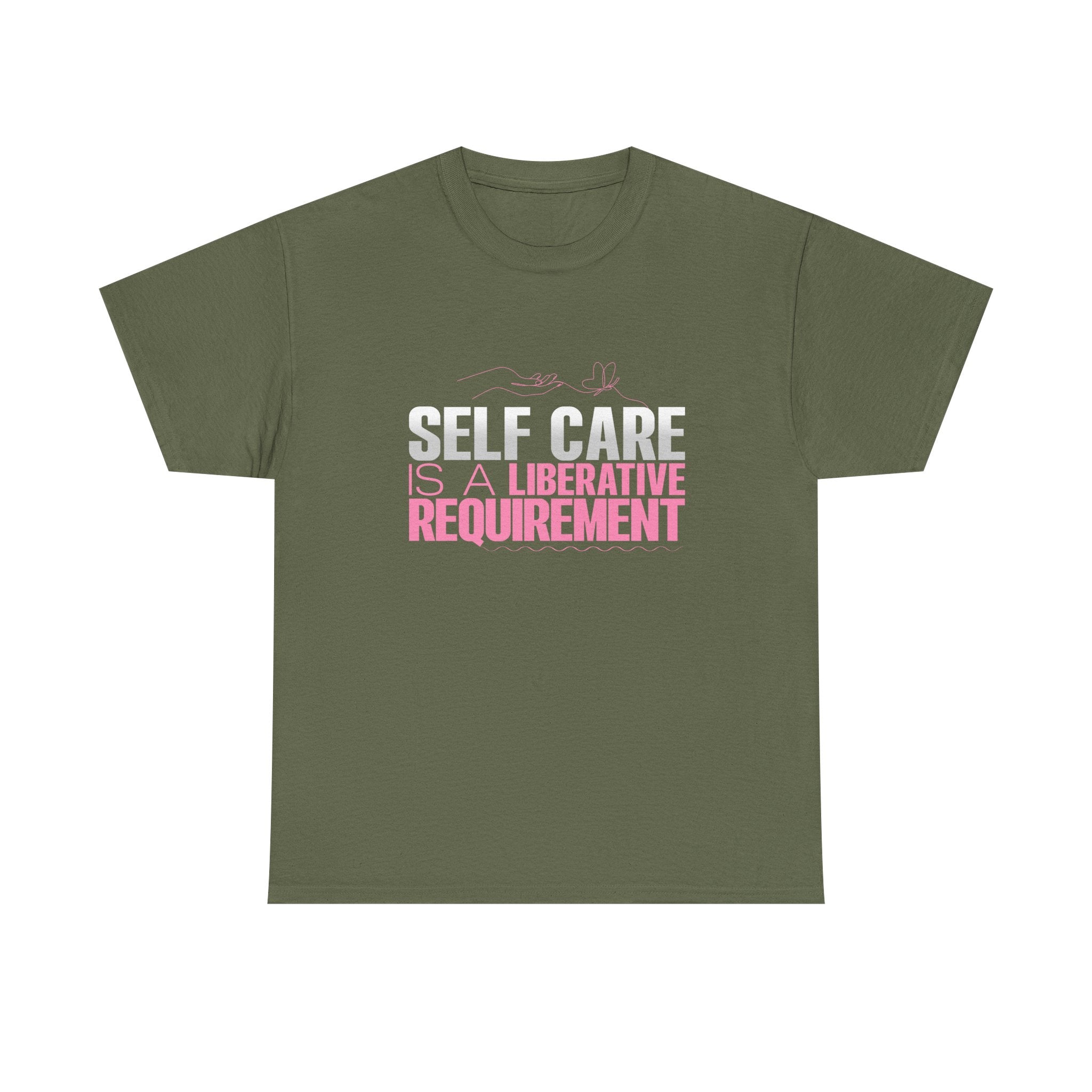 Motivational Unisex Heavy Cotton Tee - "Self Care"