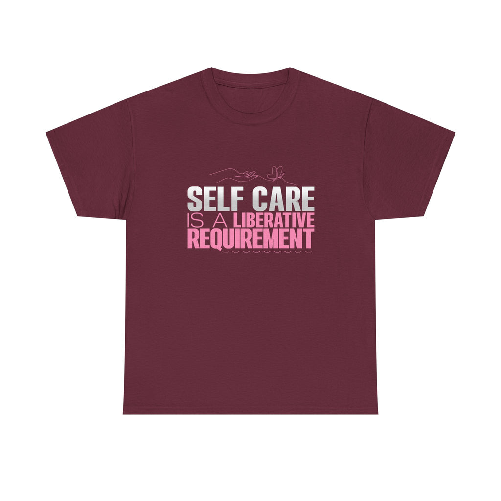 Motivational Unisex Heavy Cotton Tee - "Self Care"