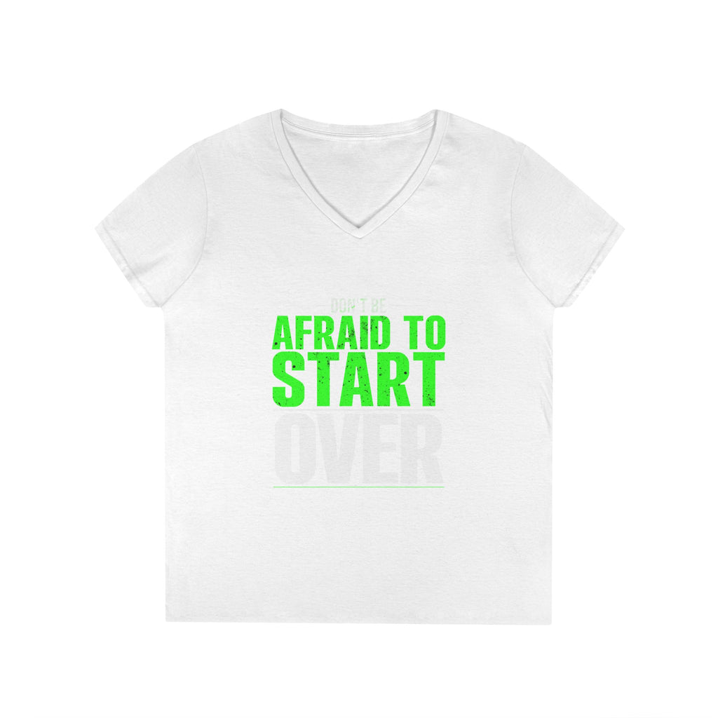 Motivational V-Neck T-Shirt, Graphic Tee