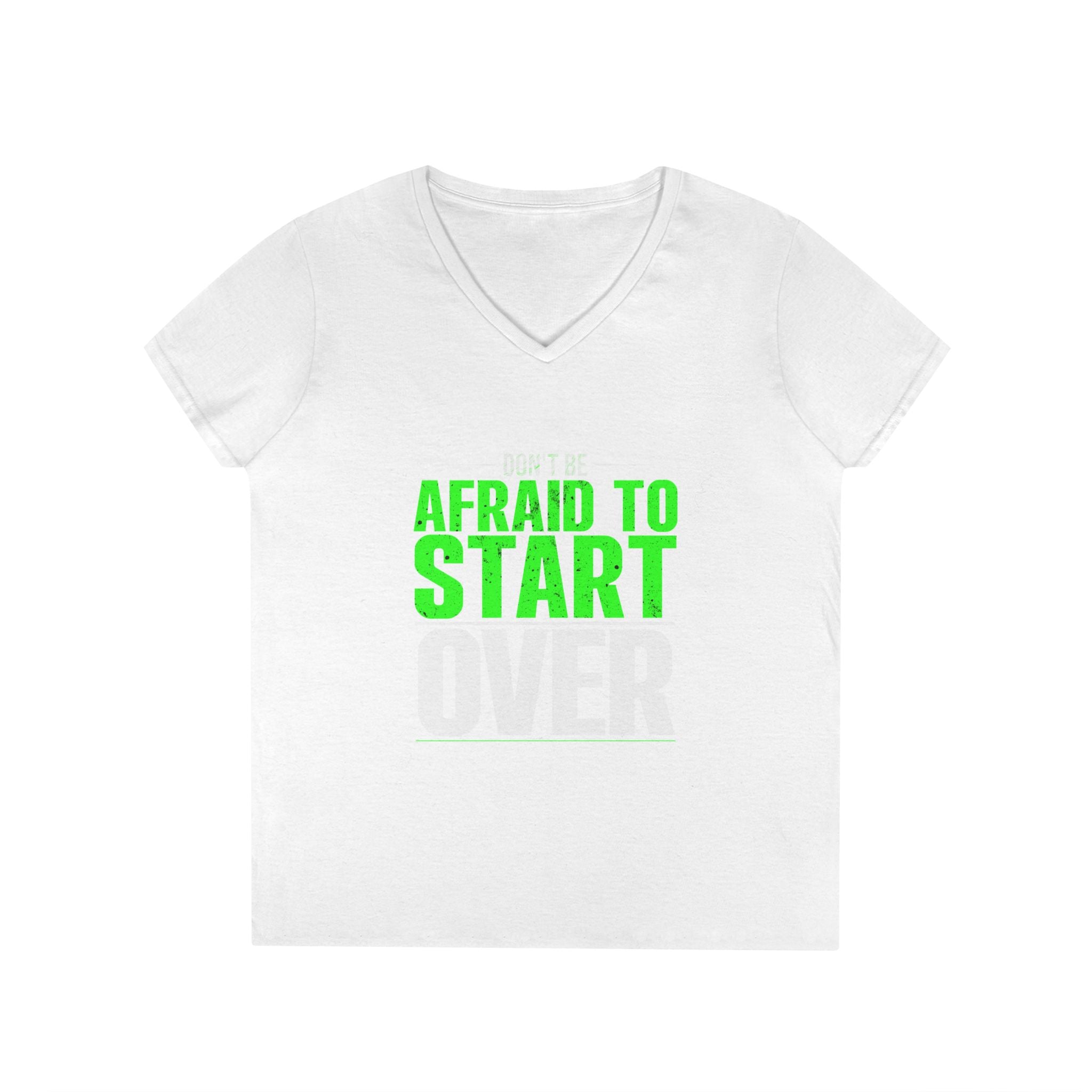 Motivational V-Neck T-Shirt, Graphic Tee