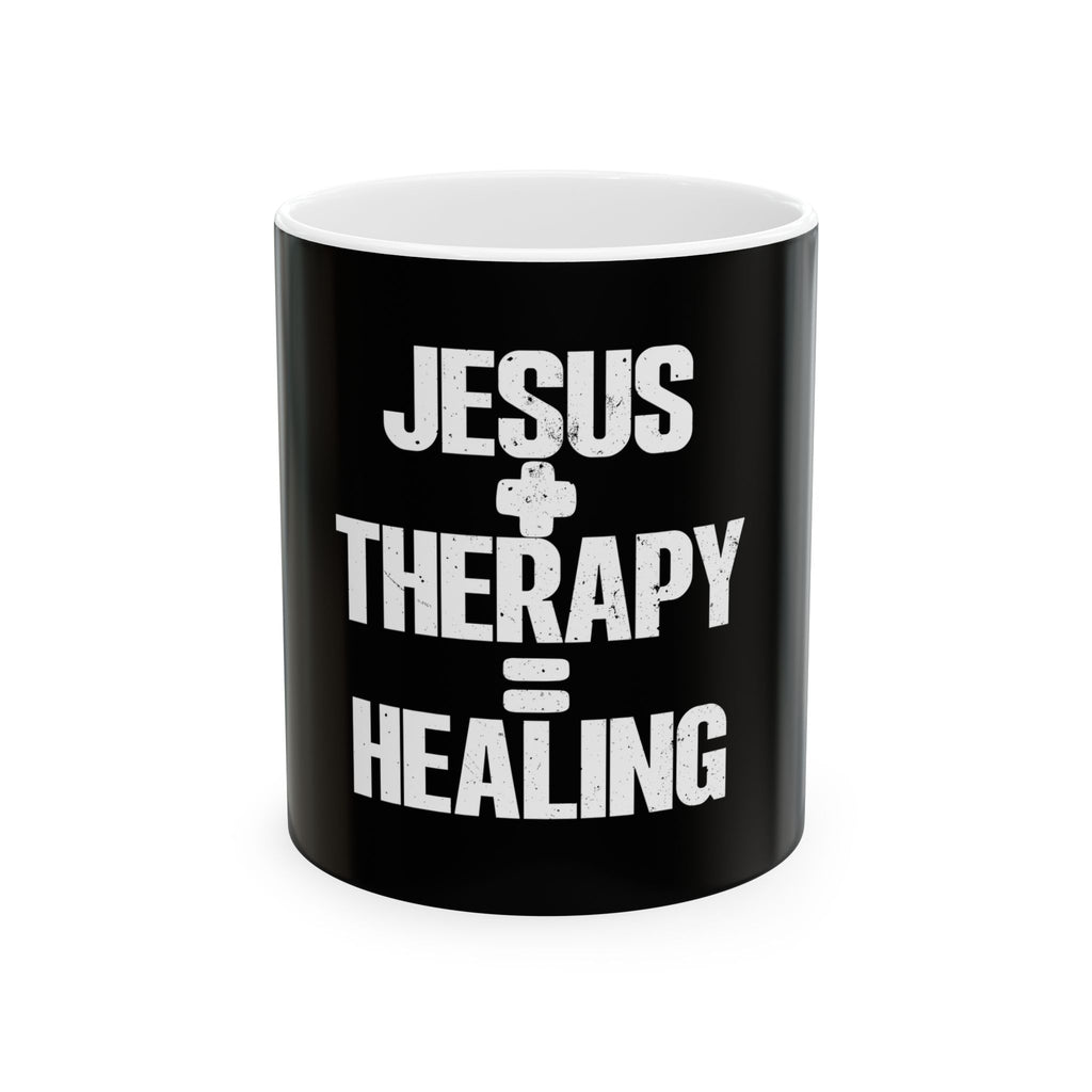 "JESUS+THERAPY" Ceramic Mug