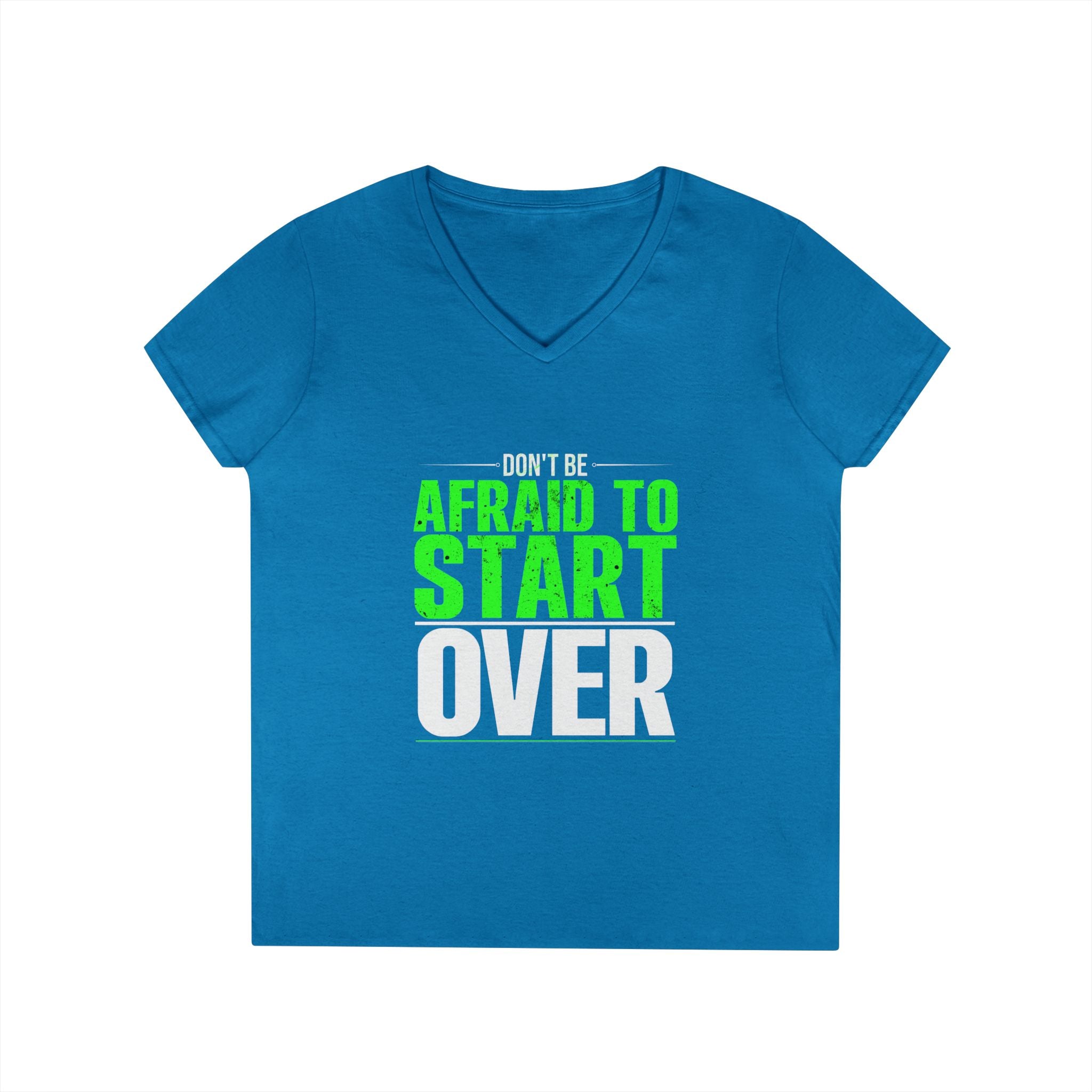 Motivational V-Neck T-Shirt, Graphic Tee