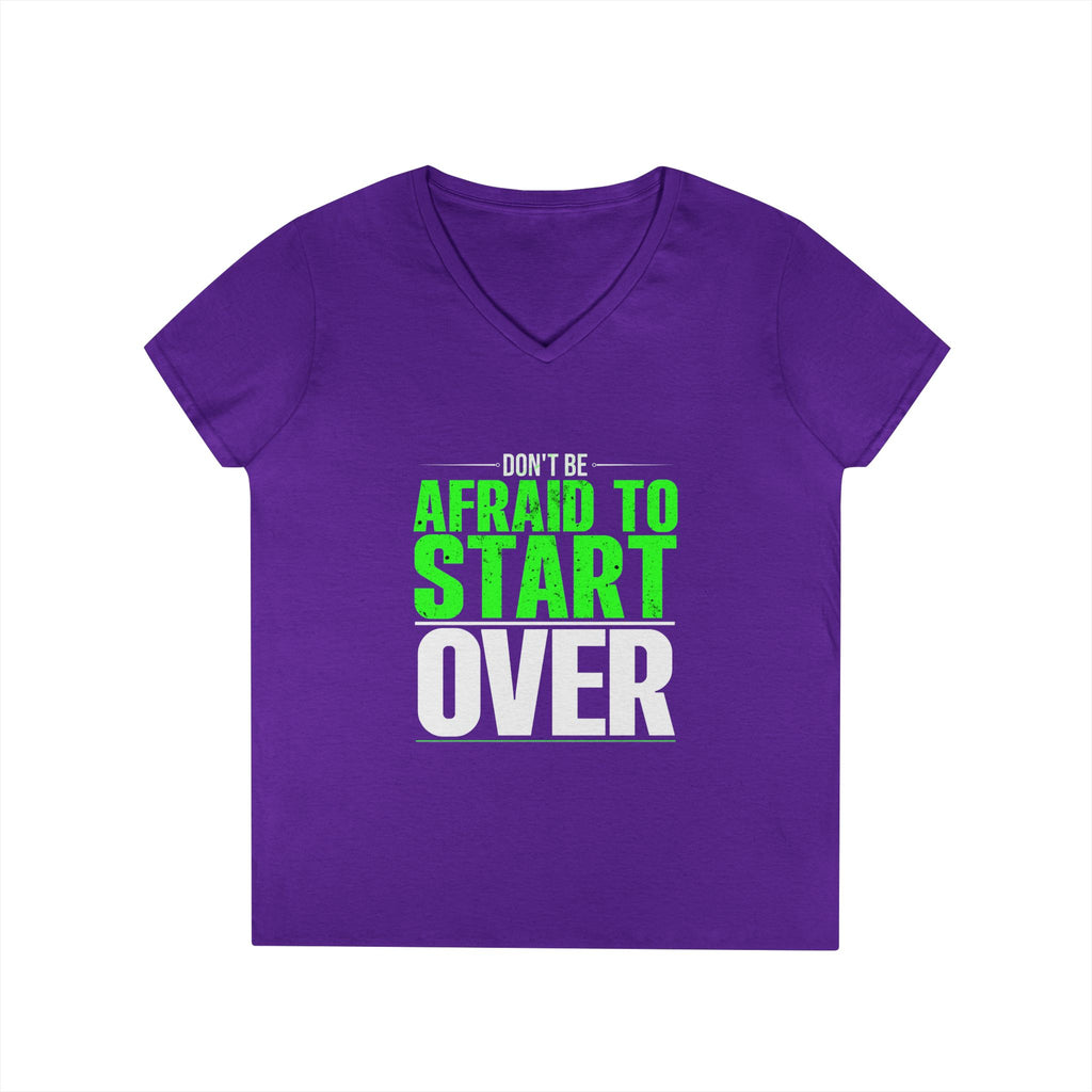 Motivational V-Neck T-Shirt, Graphic Tee