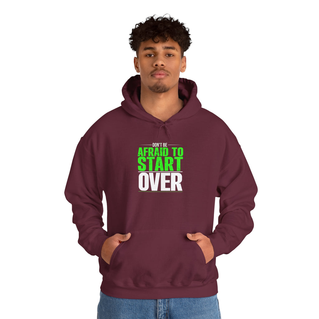 Motivational Unisex Hoodie - 'Afraid to Start'