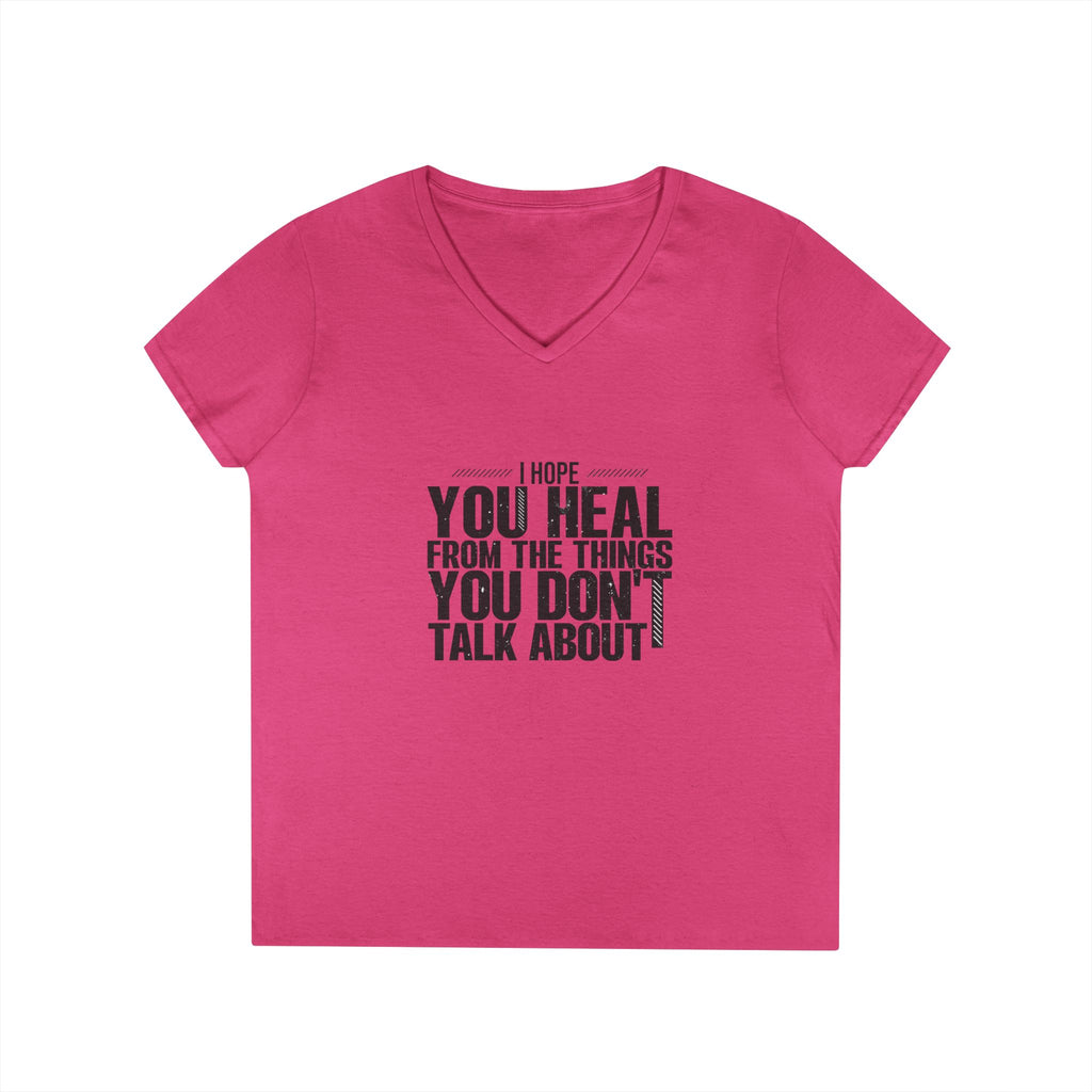Motivational V-Neck T-Shirt, Graphic Tee