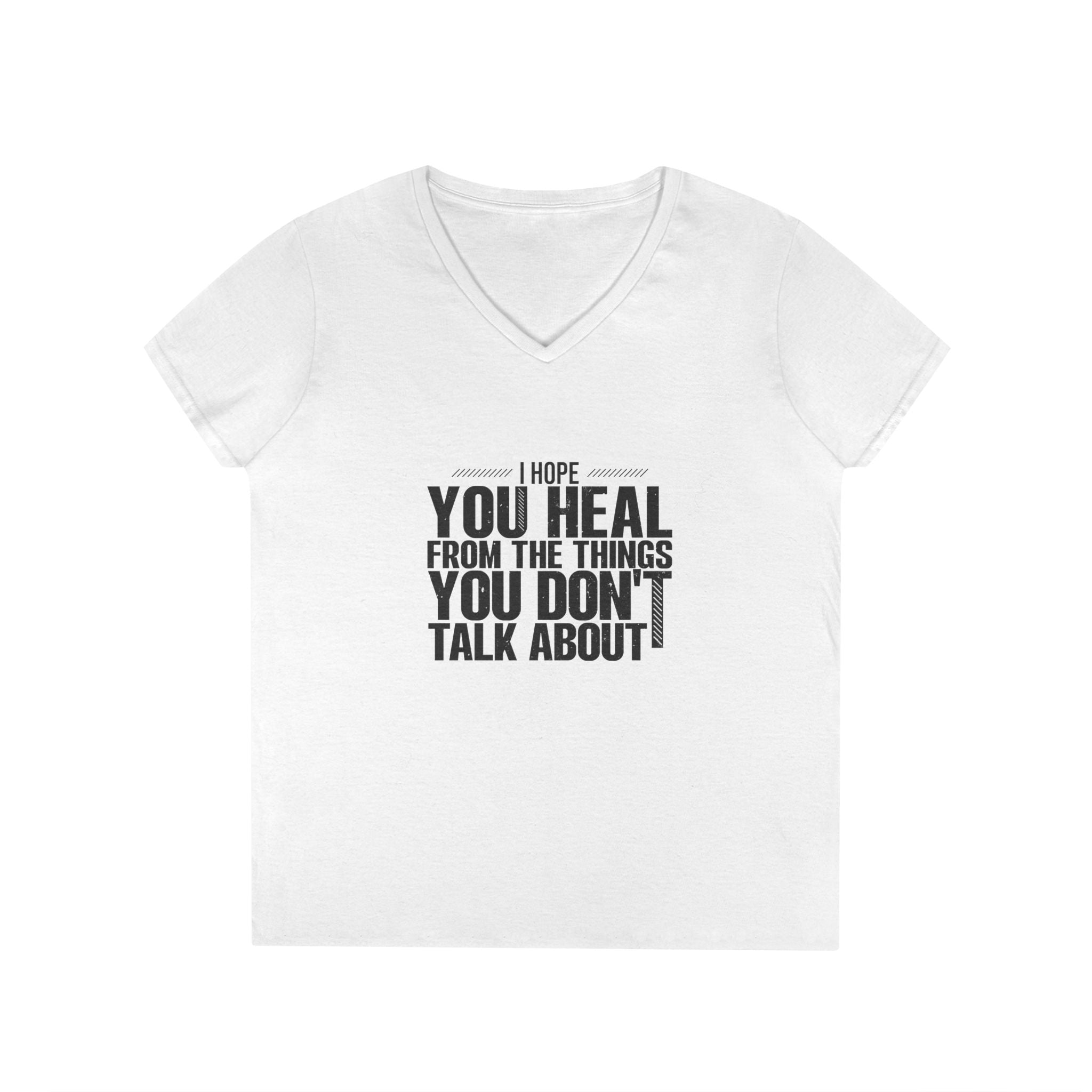 Motivational V-Neck T-Shirt, Graphic Tee