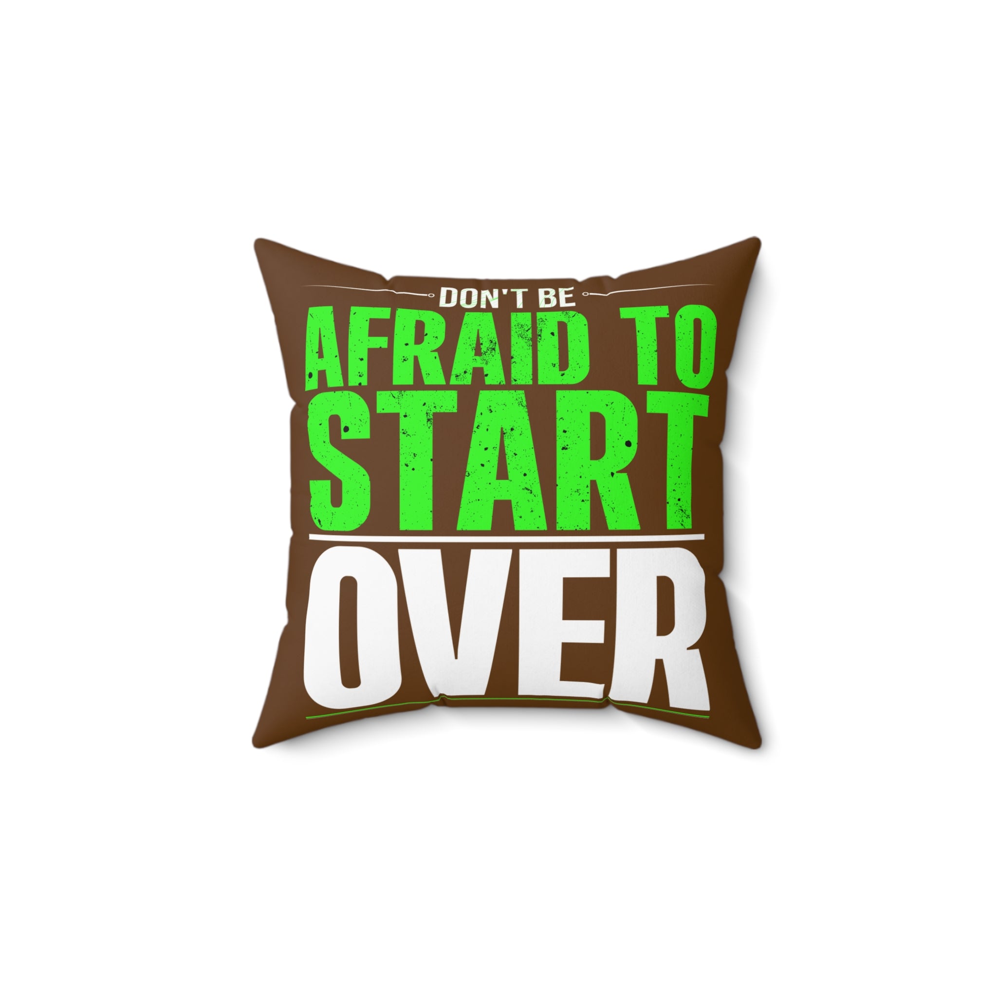 Inspirational Throw Pillow with Motivational Quote