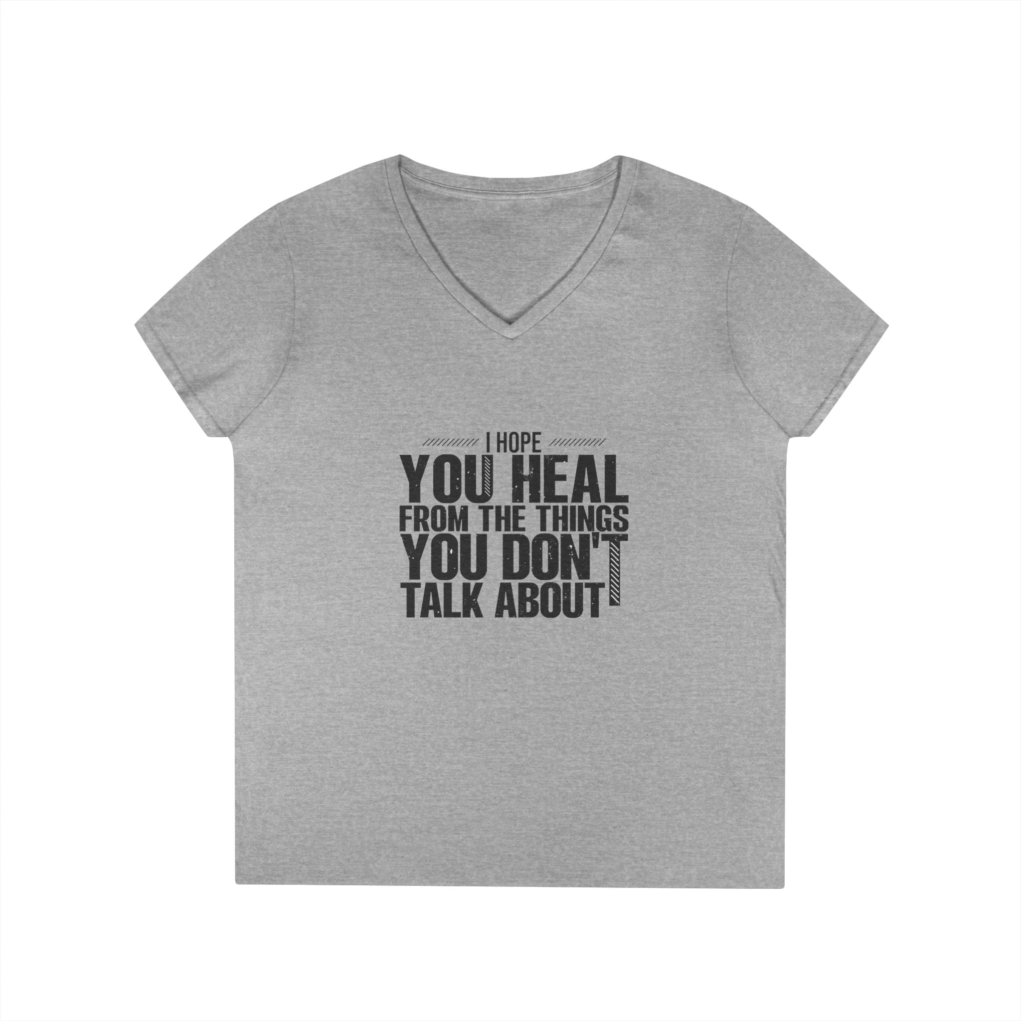 Motivational V-Neck T-Shirt, Graphic Tee