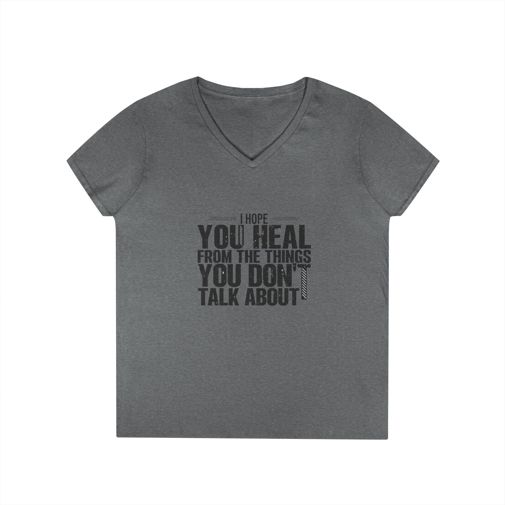 Motivational V-Neck T-Shirt, Graphic Tee