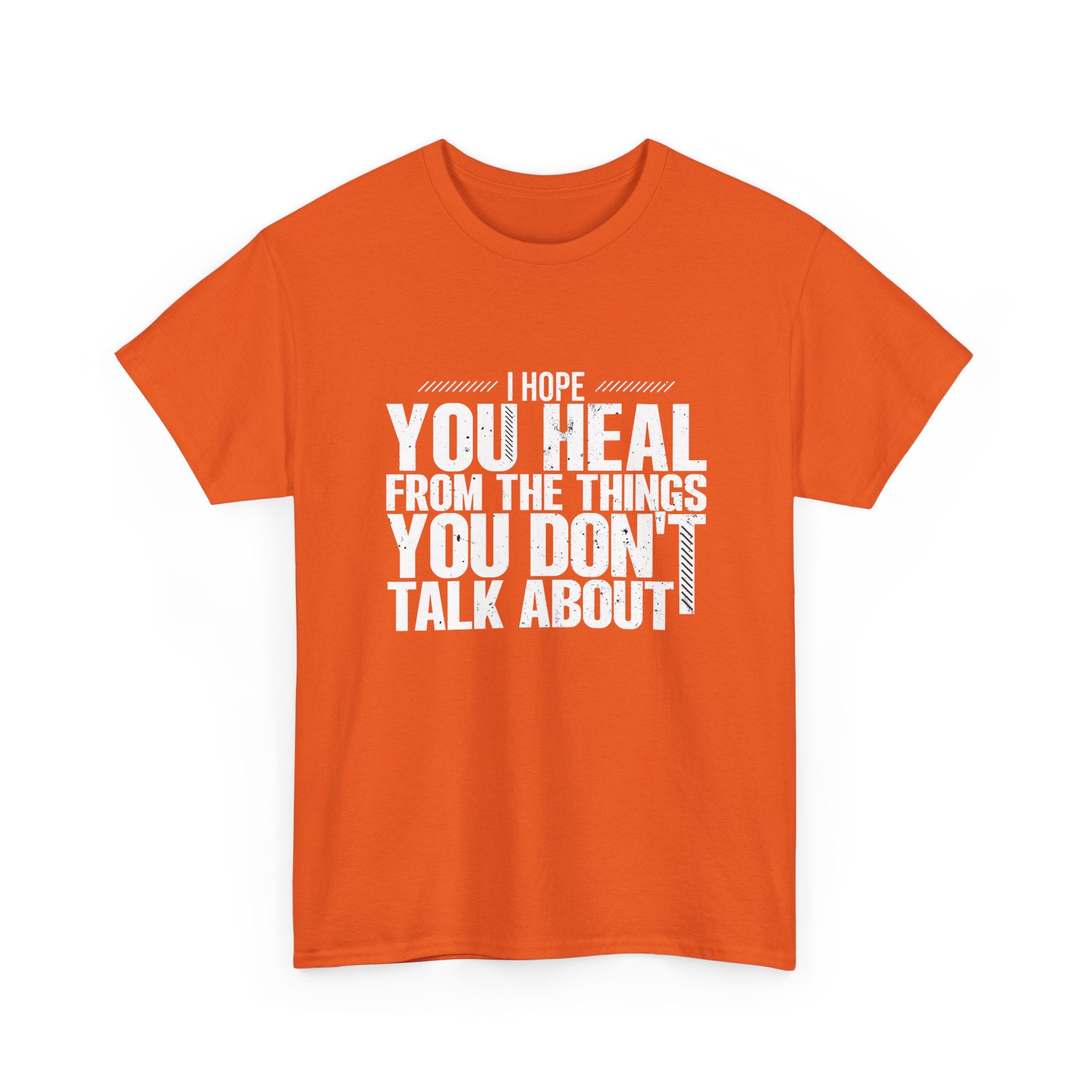 Motivational Unisex Heavy Cotton Tee - "I Hope You Heal"