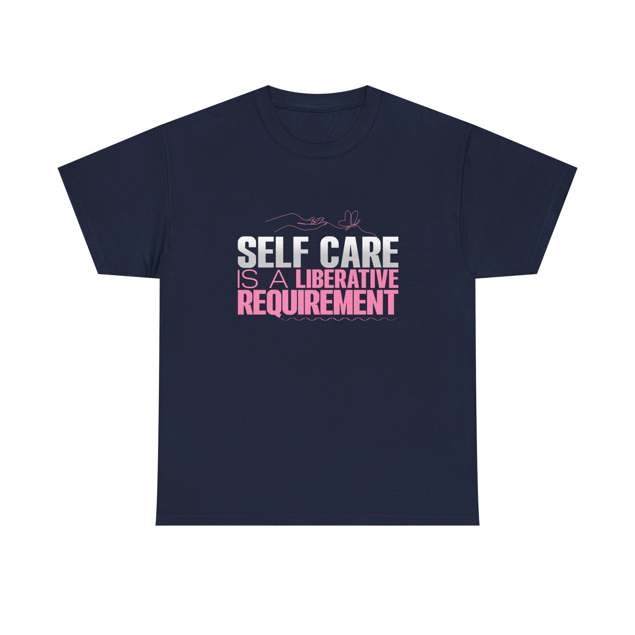 Motivational Unisex Heavy Cotton Tee - "Self Care"