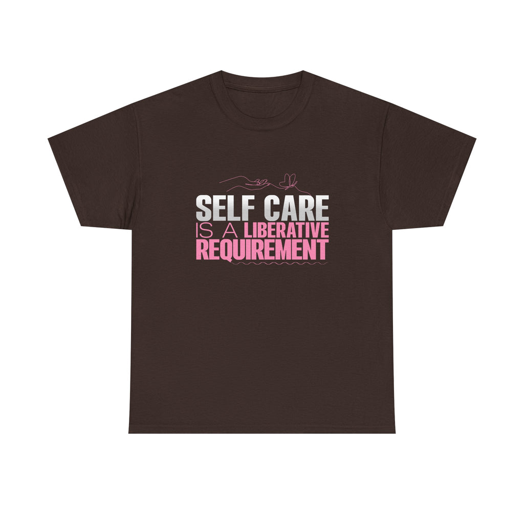 Motivational Unisex Heavy Cotton Tee - "Self Care"