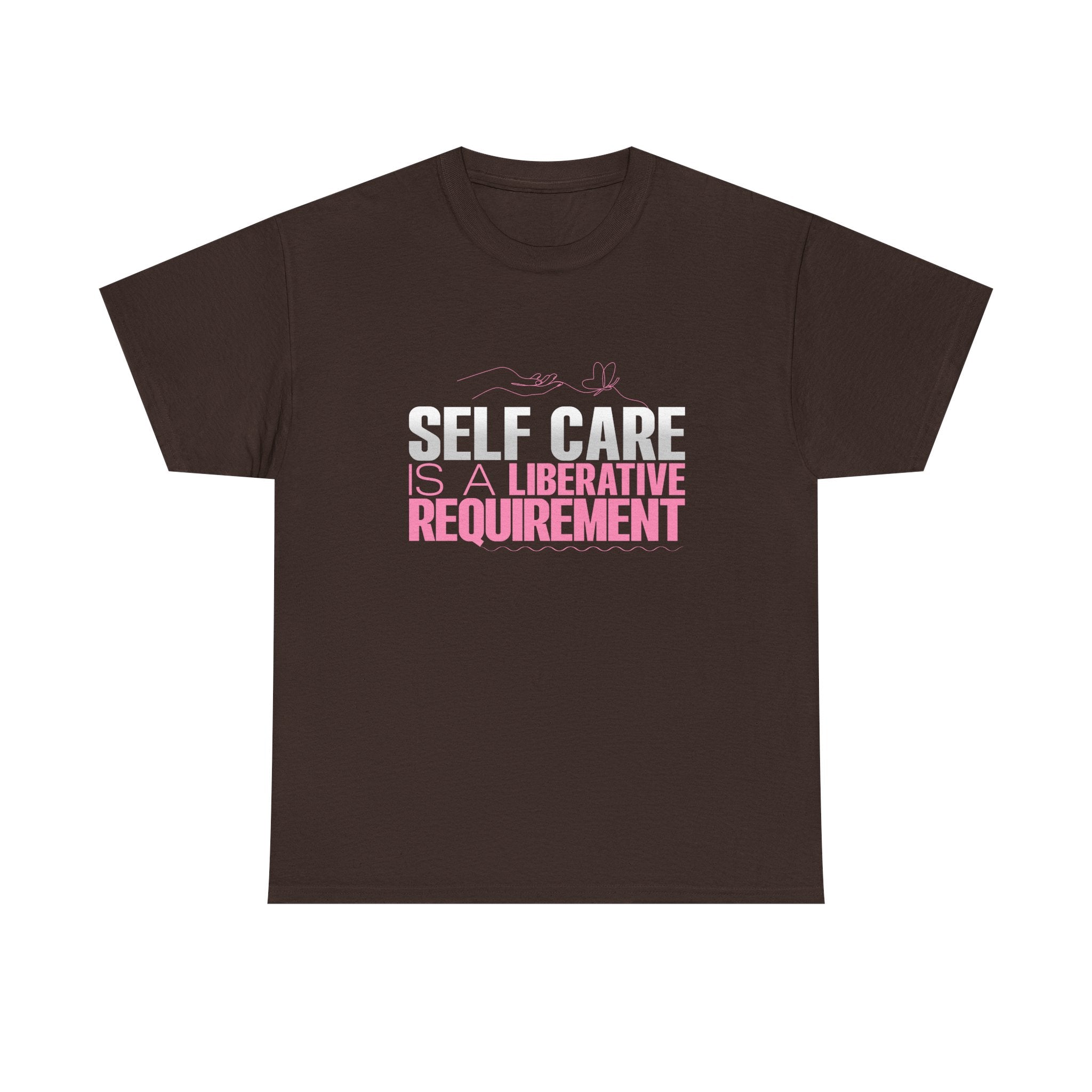 Motivational Unisex Heavy Cotton Tee - "Self Care"