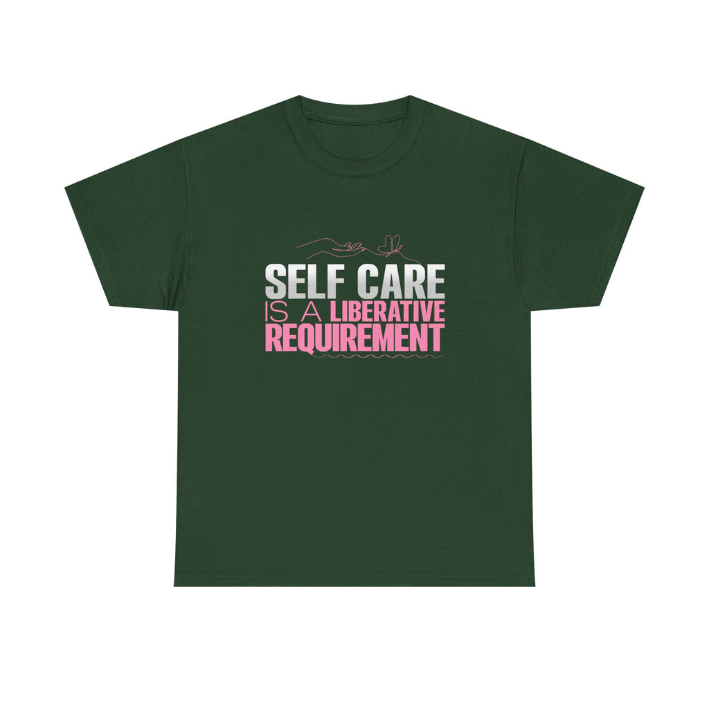 Motivational Unisex Heavy Cotton Tee - "Self Care"