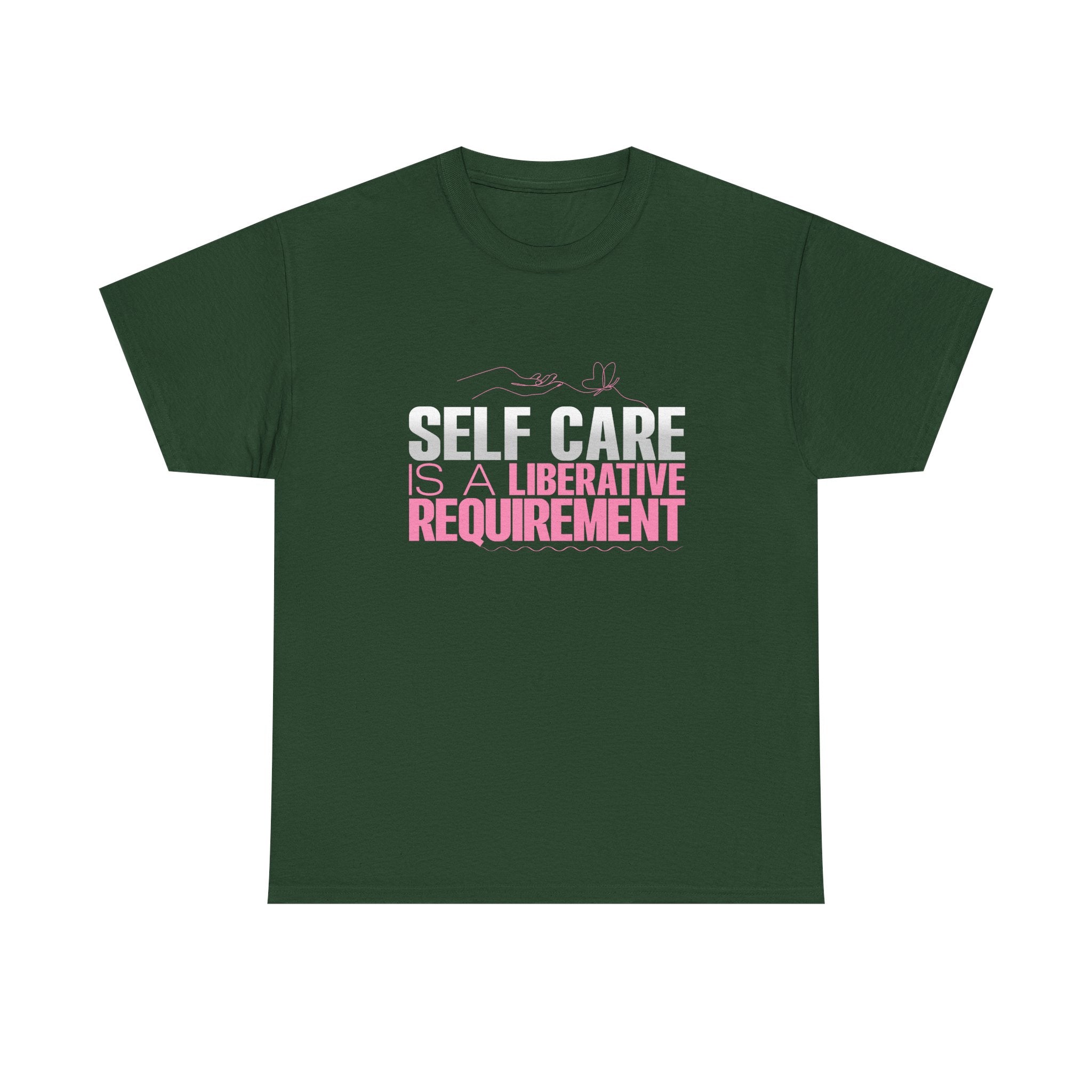Motivational Unisex Heavy Cotton Tee - "Self Care"