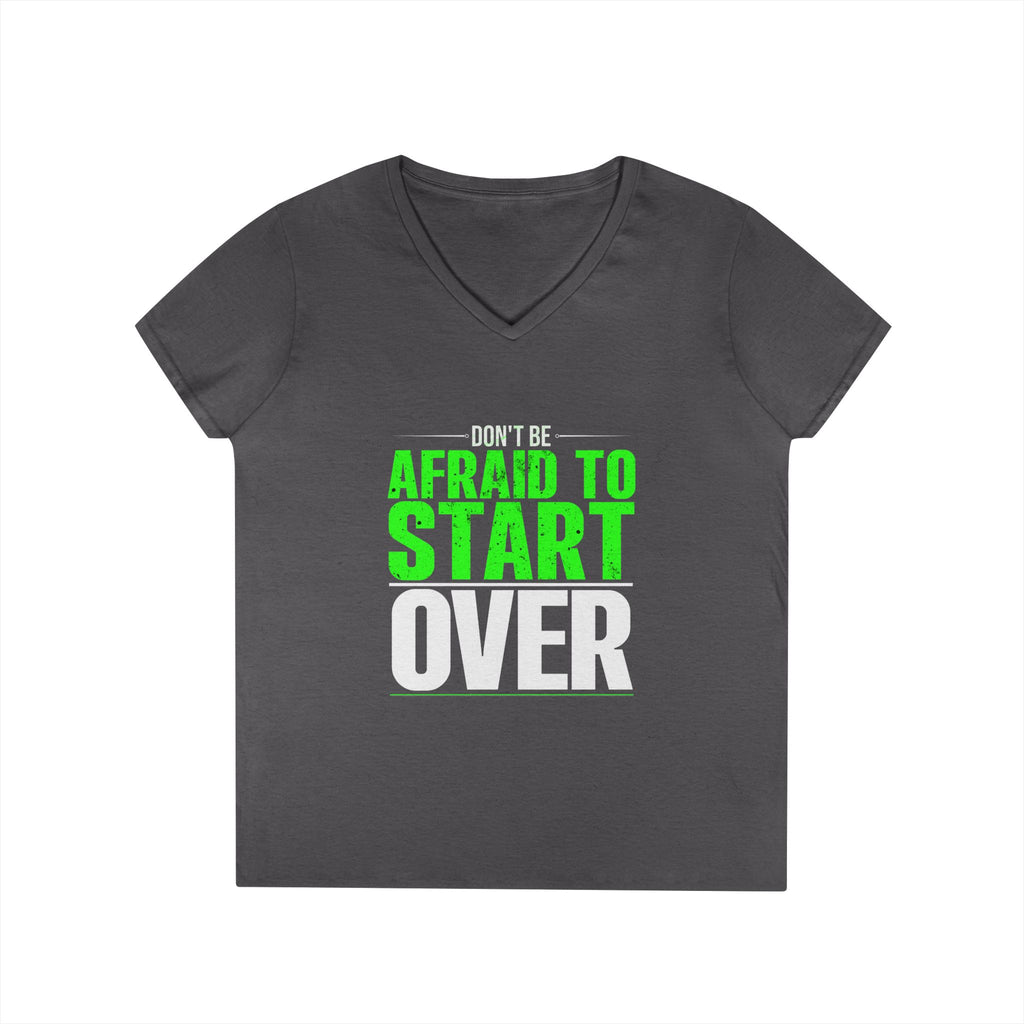Motivational V-Neck T-Shirt, Graphic Tee