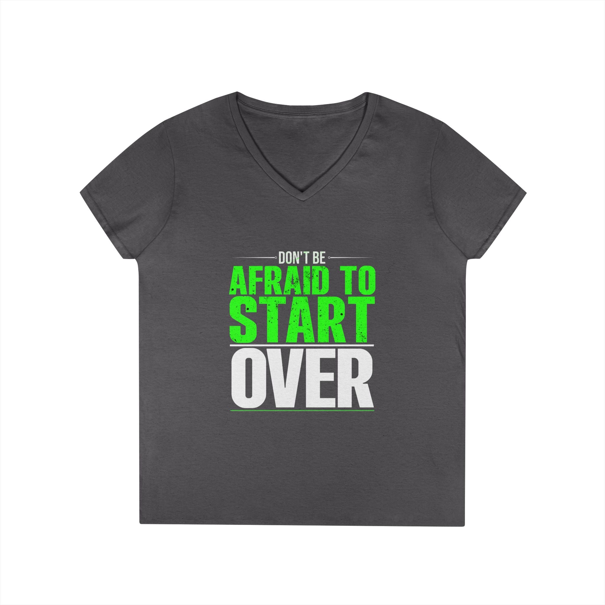 Motivational V-Neck T-Shirt, Graphic Tee