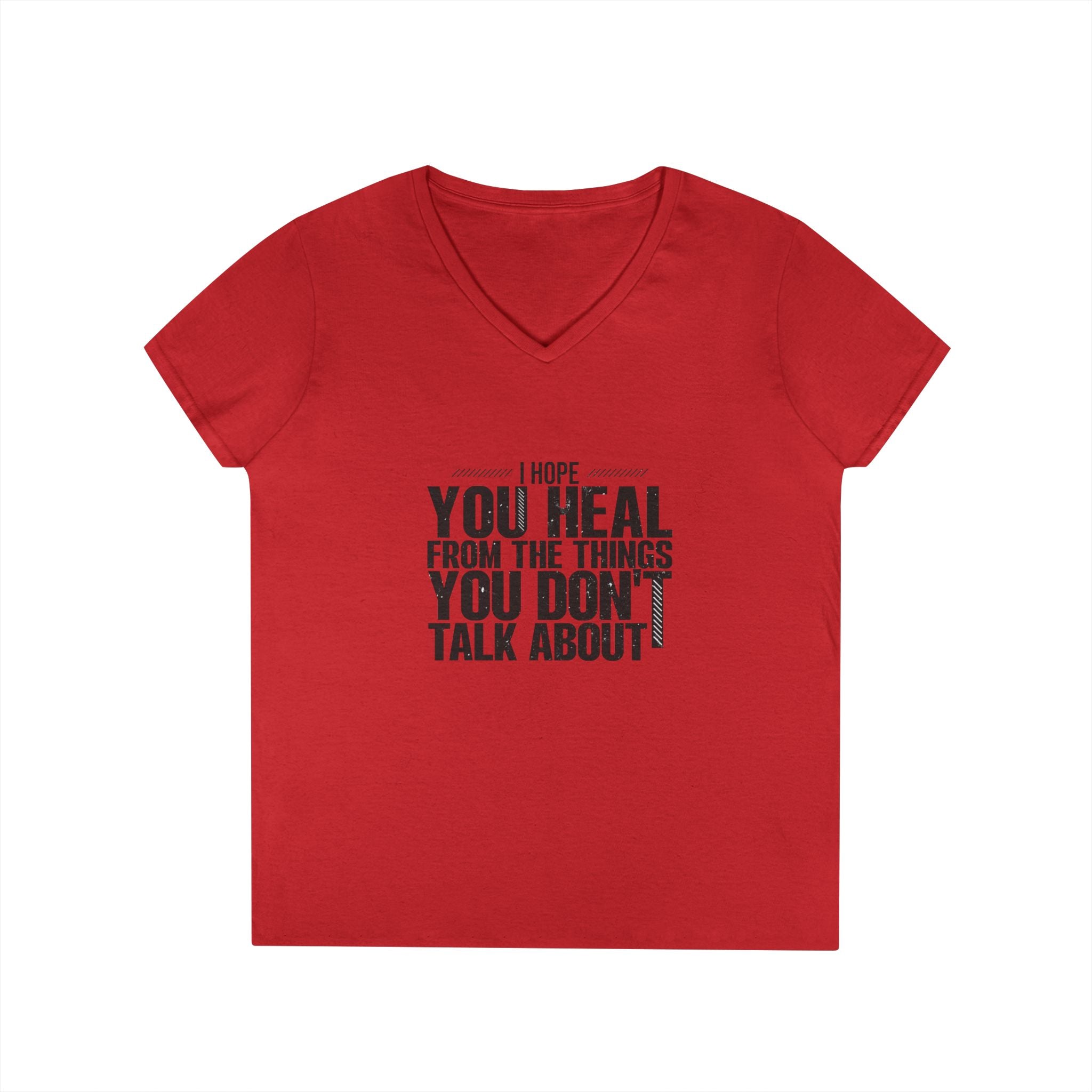Motivational V-Neck T-Shirt, Graphic Tee