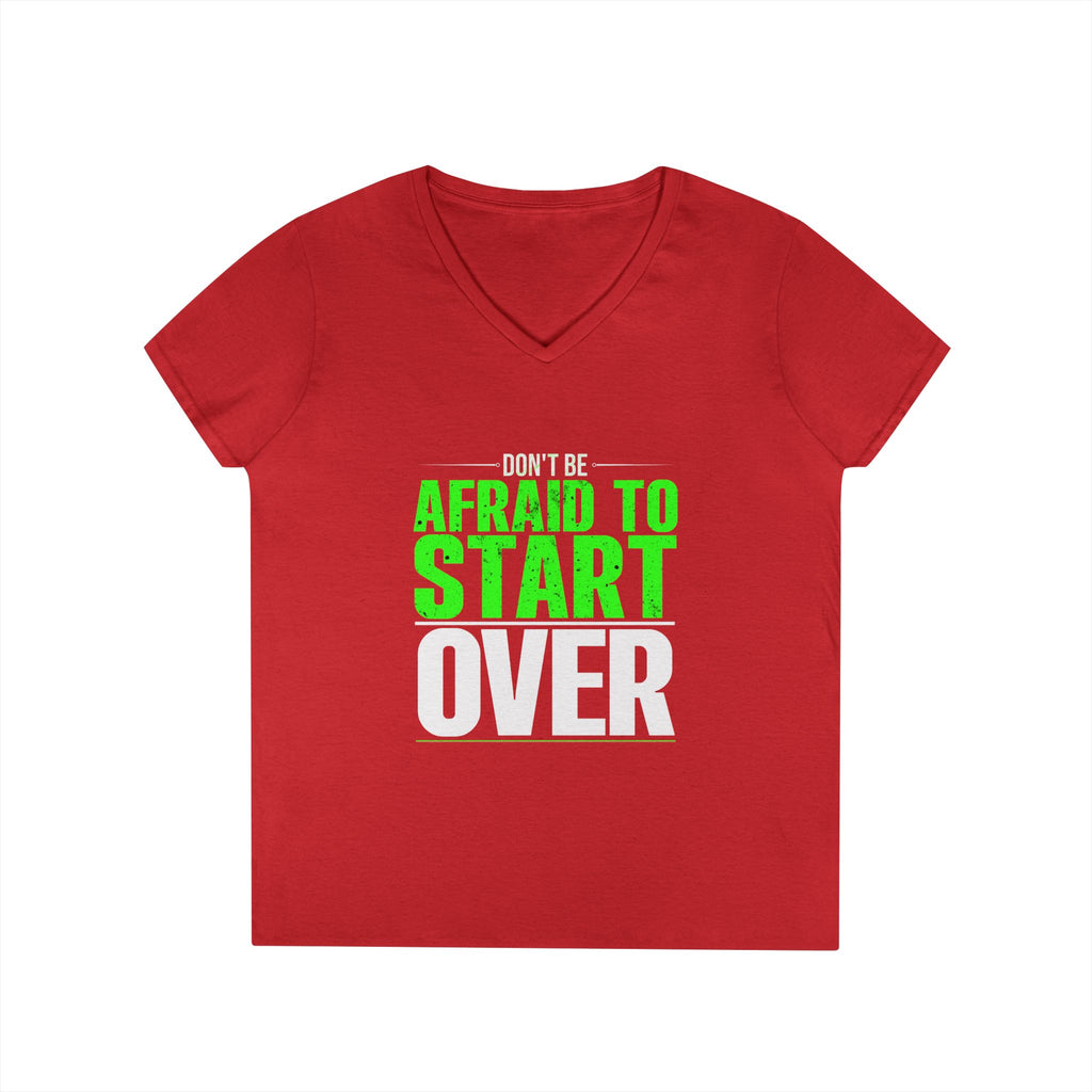 Motivational V-Neck T-Shirt, Graphic Tee