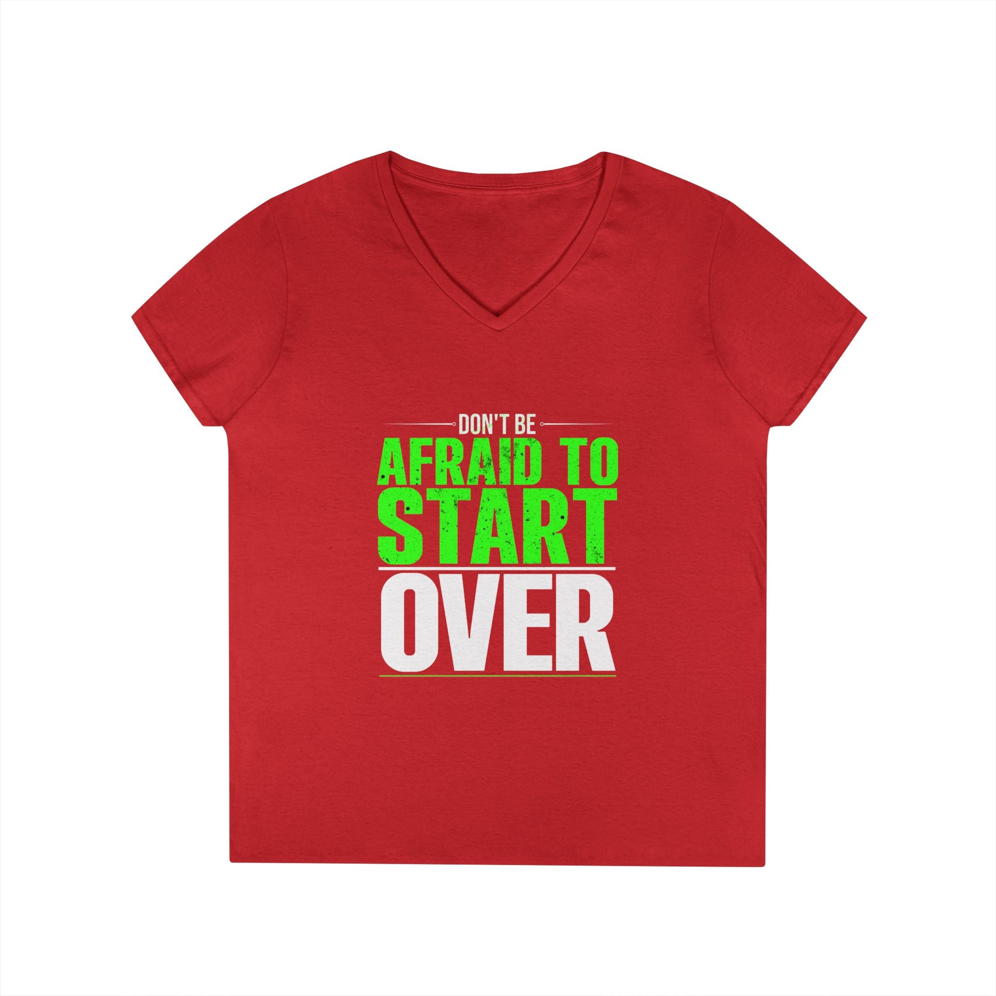 Motivational V-Neck T-Shirt, Graphic Tee