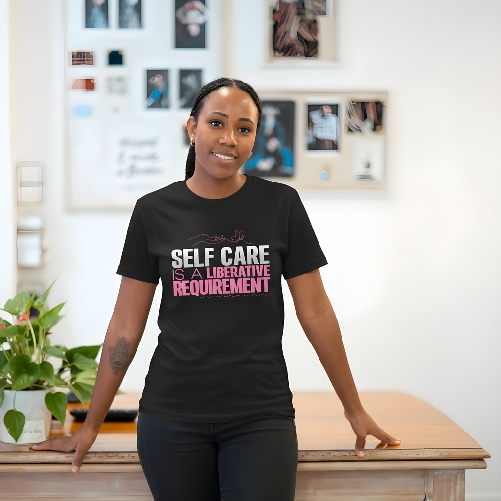 Motivational Unisex Softstyle T-Shirt - "Self Care"
