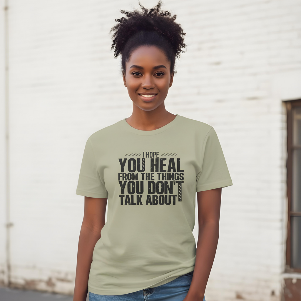Unisex Heavy Faded Tee | "Hope You Heal"