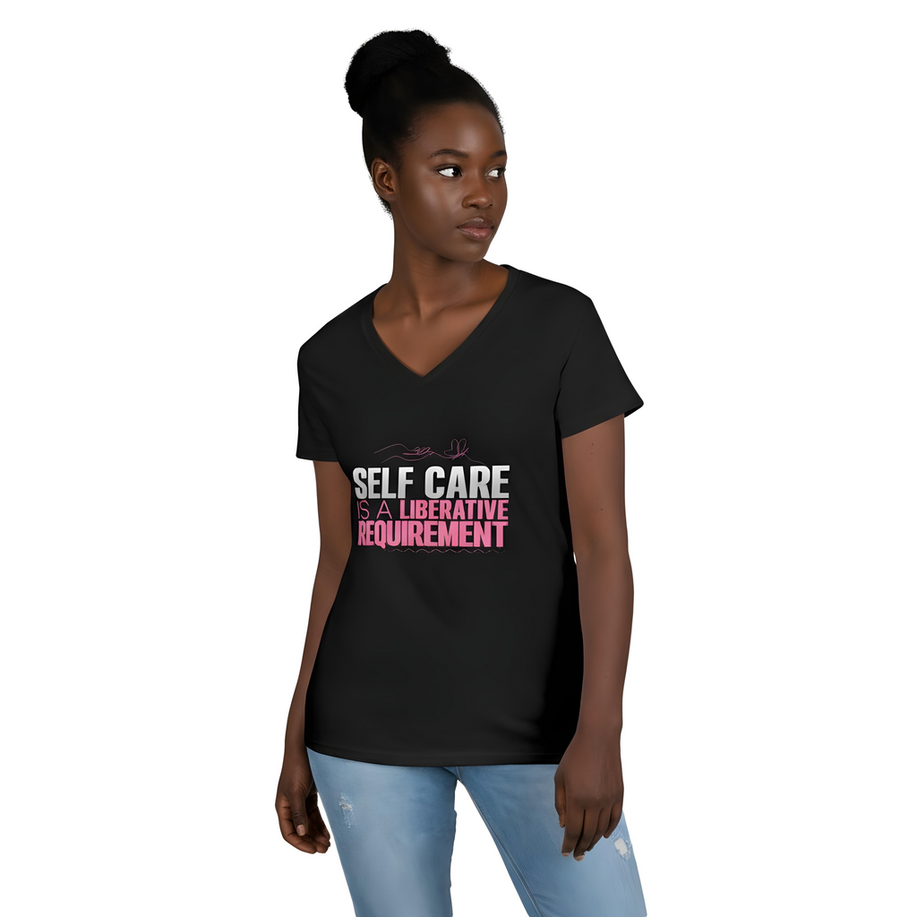 Motivational V-Neck T-Shirt, Graphic Tee